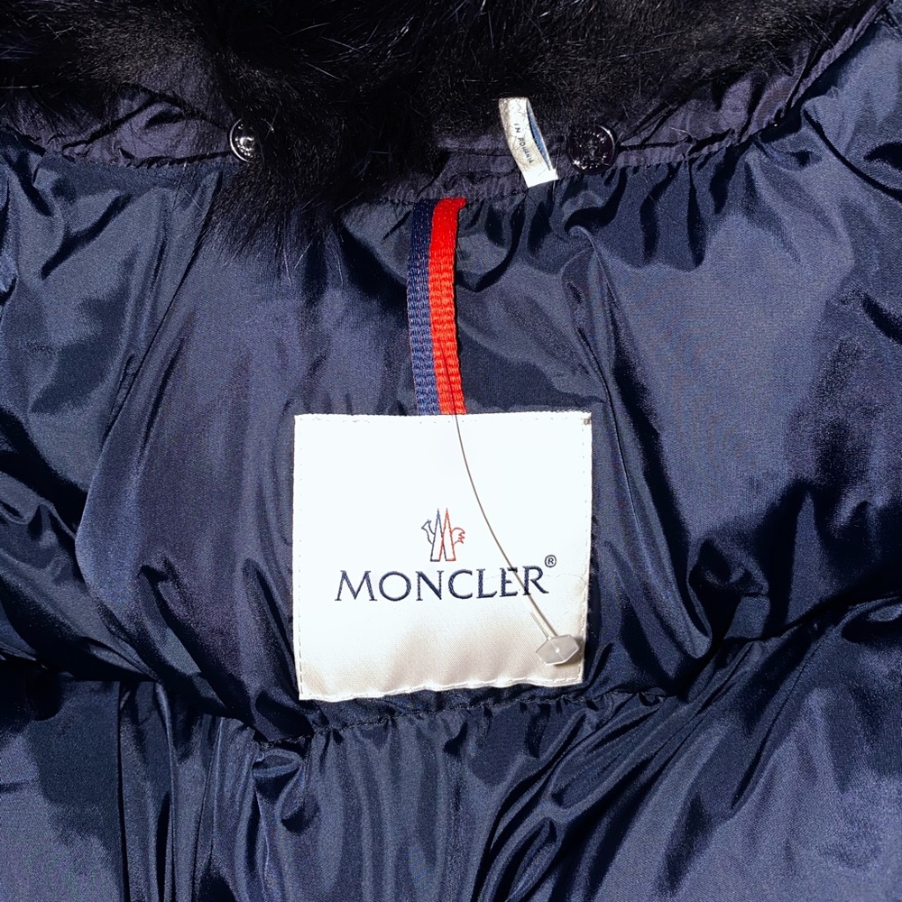 Moncler Mesange Fox-Fur Trimmed Coat - Picture 7 of 8